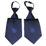 藏蓝色保安领带 防滑式拉链工作领带 保安服装配件 保安领带