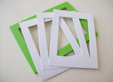 相框卡纸批发 7810寸12寸16寸18寸20寸24寸白色长方形相框卡纸