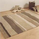 欧式复古时尚现代简约地毯 腈纶条纹客厅床边 地毯 卧室 飘窗地垫