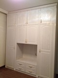 长沙艾雅简欧原木衣柜定制柜门定制白色水曲柳欧式整房定制