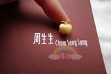 香港代购 周生生新款串珠苹果平平安安果 配皮绳85391