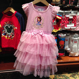 代购正品香港迪士尼乐园 粉色儿童 索菲亚公主裙儿童节连衣裙