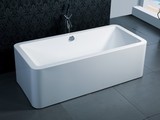 浴缸亚克力独立式家用成人浴盆双人方形欧式一体浴缸 高邦1.7米