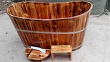 包邮碳化香杉木制浴缸木桶沐浴桶沐浴盆洗澡泡澡桶木质洁具