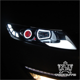 起亚K5大灯改装专用 LED天使眼 K5圆方LED灯 韩国进口汽车装饰灯