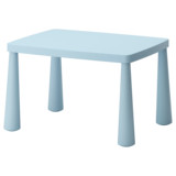 宜室宜家 玛莫特 儿童桌 浅蓝色 广州正品宜家家居代购IKEA