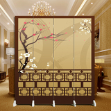 中式屏风隔断卧室时尚客厅折叠布艺折屏欧式简约现代玄光酒店座屏