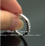 品牌饰品 镀18K金戒指 韩国流行 VIVI杂志推荐一排钻戒指 女