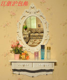 壁挂梳妆台镜 小型 宜家台 户型 欧式台 田园 卧室桌包邮