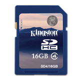 包邮正品金士顿SD卡16G内存卡 数码相机卡 SDHC存储卡 SD4/16GB