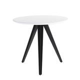 特价Loft实用个性小户型创意北欧宜家风金属腿黑白优雅圆形小餐桌