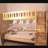 子母床双层床实木床松木床高低床儿童床单双人步梯床1.2米S