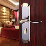 门锁室内通用型卧室房间实木门锁配件简约防盗锁具三件套装门把手