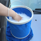 艾丽尔洗车水桶大号折叠水桶钓鱼桶洗车桶可伸缩帆布车载水桶11L