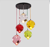 设计师简约个性艺术创意玻璃罩餐厅酒吧吊灯凸点圆球吊灯具