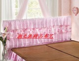 特价新款 三层蕾丝床头套韩版田园公主床品夹棉床头罩配蕾丝床裙