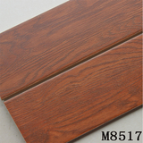 客厅卧室棕红色哑光防滑仿古仿实木纹地板瓷砖150 800 M8517