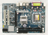 华宇G41-771台式电脑主板批发 支持DDR3四核双核 双PCI固态电容B