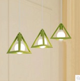工业风格铁艺几何三角形LED简约现代创意个性艺术卧室客厅吊灯具