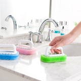 洗士多强力去污带手柄海绵刷 不伤手浴室浴缸瓷砖擦 厨房多用刷