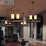 复古工业风吊灯美式乡村灯饰具创意餐厅咖啡厅酒吧台小鸟铁艺吊灯