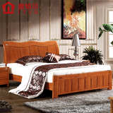 意特尔现代中式 全实木橡木床大气双人床1.8米床简约客卧床小户型