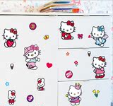 包邮特大号Hello Kitty 凯蒂猫儿童房墙贴纸贴画 女孩 衣柜冰箱贴
