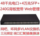 4万兆SFP+48个千兆电口 万兆网吧交换机 万兆环网管理 KD-9052TM