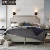 斐柏美式现代新古典卧室定制家具实木双人床1.5/1.8米大床MR4025K