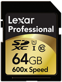 雷克沙 Lexar SD SDXC 16G 32G 64G 128G 600X UHS-I 高速 内存卡