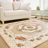 开利地毯客厅茶几沙发毯卧室床边毯珊瑚绒欧式简约现代满铺大地毯