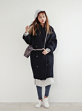 韩国羊绒大衣女冬2015新款宽松毛呢外套韩版大码女装中长款潮爆款