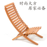 楠竹沙滩椅子折叠椅躺椅休闲椅午休靠背纳凉椅实木交叉椅直销包邮