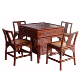 桌椅套装 茗竹居MZ72方型原竹仿古家具茶室餐桌组合雕刻厂家直销