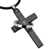 简约韩版时尚耶稣十字架项链男士女士钛钢首饰品吊坠挂饰学生礼物