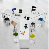 烤漆会议桌 时尚电脑桌 创意办公桌 简约现代书桌 多人办公桌特价