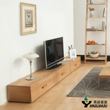 简约现代电视柜橡木电视机柜带抽屉北欧创意电视柜家具客厅日式柜