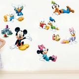 米奇米妮 唐老鸭 可爱卡通动物 儿童房幼儿园装饰壁纸贴画墙贴纸
