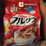 日本代购回卡乐比Calbee水果谷物营养即食燕麦片早餐800g日期新鲜