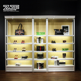 众匠坊ZJF 童鞋货架展示架靠墙鞋柜组合多层带灯高档木展示陈列柜