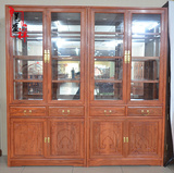 中式实木精品展柜玻璃柜红木古玩柜陈列柜货架明清古典珠宝展示柜