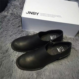 JNBY江南布衣女鞋真皮低跟粗跟复古女鞋时尚牛皮女单鞋7F750052