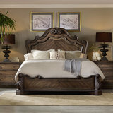 法维诺家具 美式乡村纯实木定制 新凯撒系列 次卧室全实木双人床