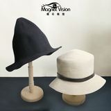 磁石服装店家具爆款高低实木帽托 帽子展示道具 高档帽架 木原色