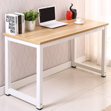 家用写字台宜家钢木桌双人办公桌简易电脑桌台式桌子简约卧室书桌