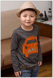 特价牛宝童装2015春装新款韩版男童儿童纯棉小汽车长袖T恤打底衫