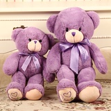 紫誉新品可爱薰衣草小熊公仔毛绒玩具泰迪熊布娃娃生日礼物送女友