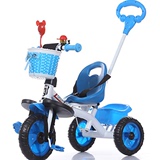 儿童电动摩托宝电动车婴幼儿脚踏手推车多功能四合一三轮车