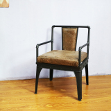美式工业复古单人位铁艺沙发椅咖啡椅休闲椅双人椅三人位餐厅餐椅