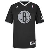 正品代购NBA篮球服篮网队34号 德隆皮尔斯短袖球衣圣诞大战半袖黑